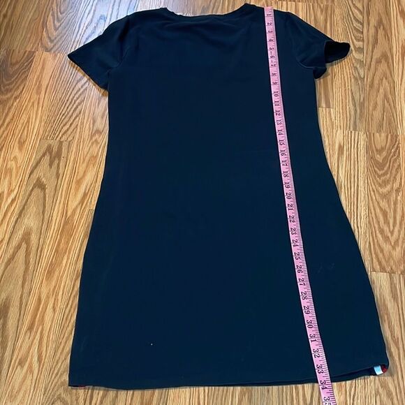 Tommy Hilfiger T-Shirt Dress, Navy with Striped Braid, Small - Picture 6 of 7